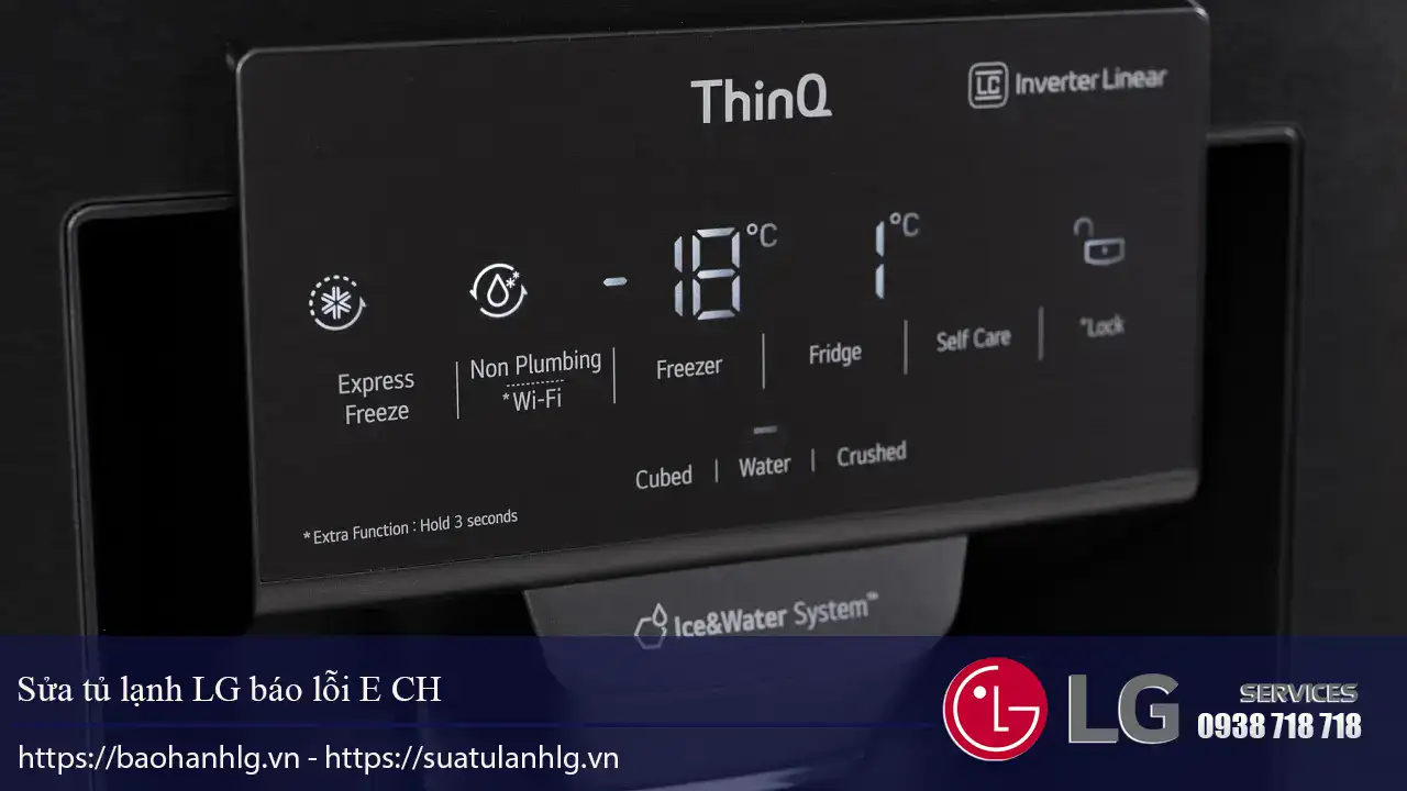 LG refrigerator troubleshooting and repair service with warranty for E CH error code. Expert LG fridge repair technicians available to fix LG refrigerator issues quickly and reliably.