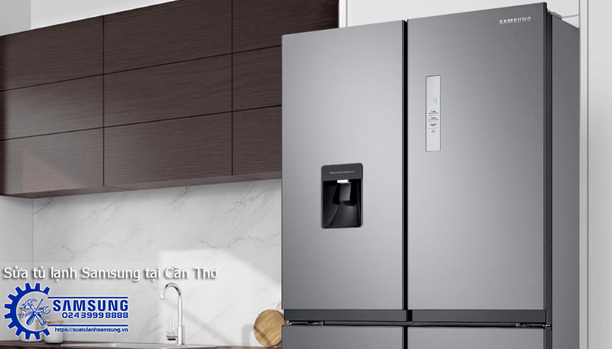 Samsung side-by-side refrigerator repair in Cần Thơ, professional service for Samsung fridge issues, contact 024 3999 8888 for expert Samsung fridge repair and maintenance.