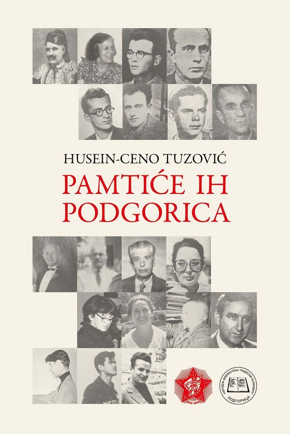 Poznate ličnosti Podgorice na fotografiji, istorijski prikaz u knjizi.