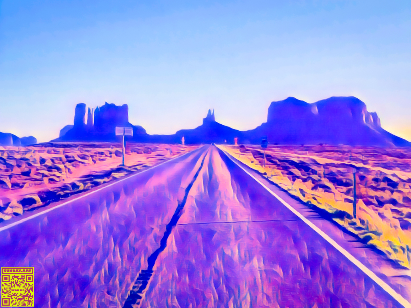 Neon Sands: Journey to Monument Valley