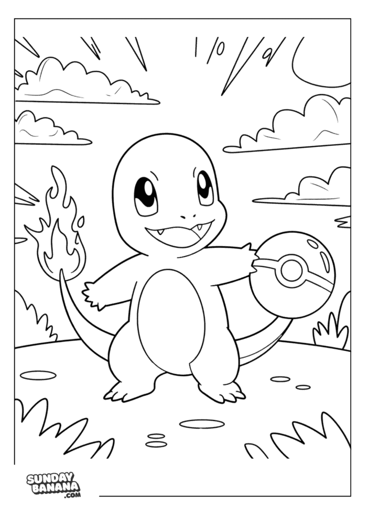 Charmander-Cute-Coloring-Page