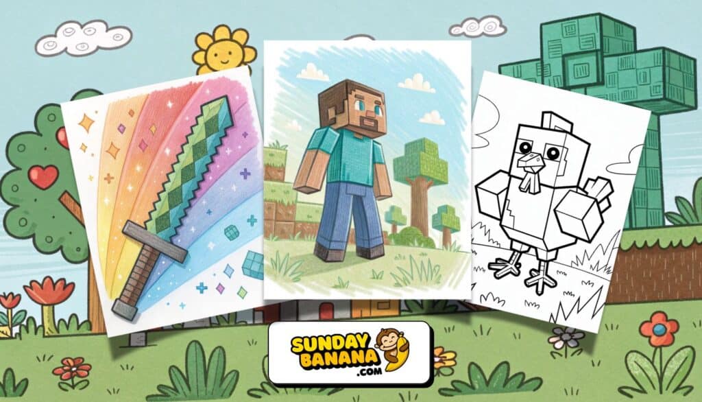 minecraft-coloring-pages-feature-image