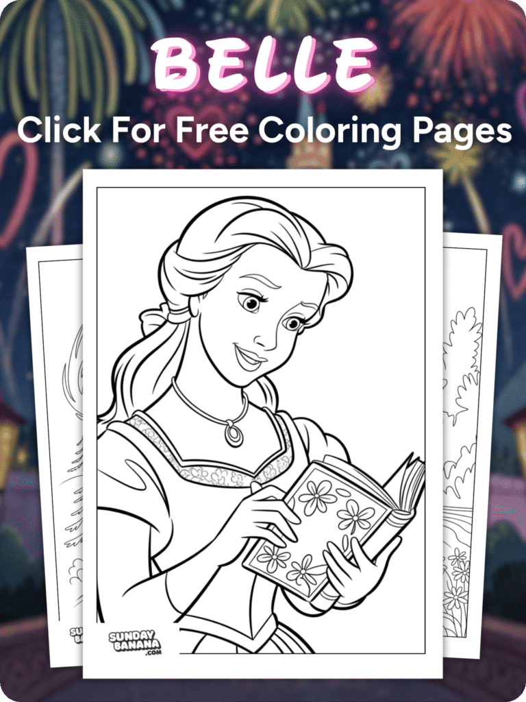 Belle-Coloring-Pages-for-Disney Belle-Coloring-Pages-for-Disney