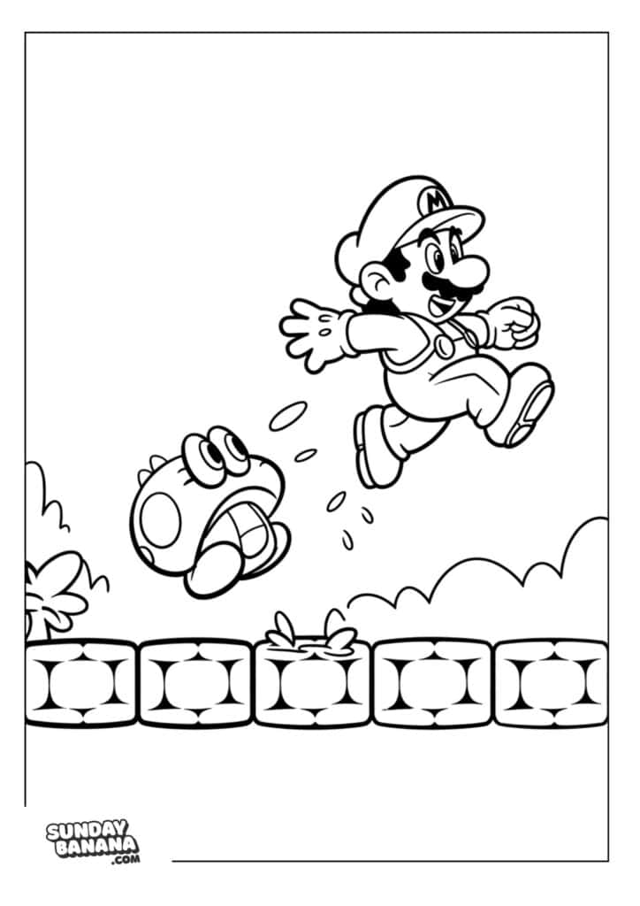 Goomba-Chasing-Mario-Coloring-Page