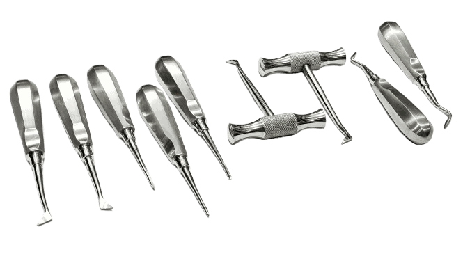 Root Elevator Set for Dental Extractions Root elevator set dental instruments for tooth extraction and oral surgery
