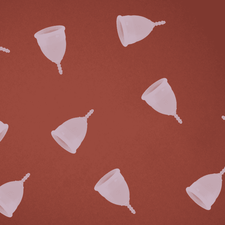 An illustration of menstrual cups.