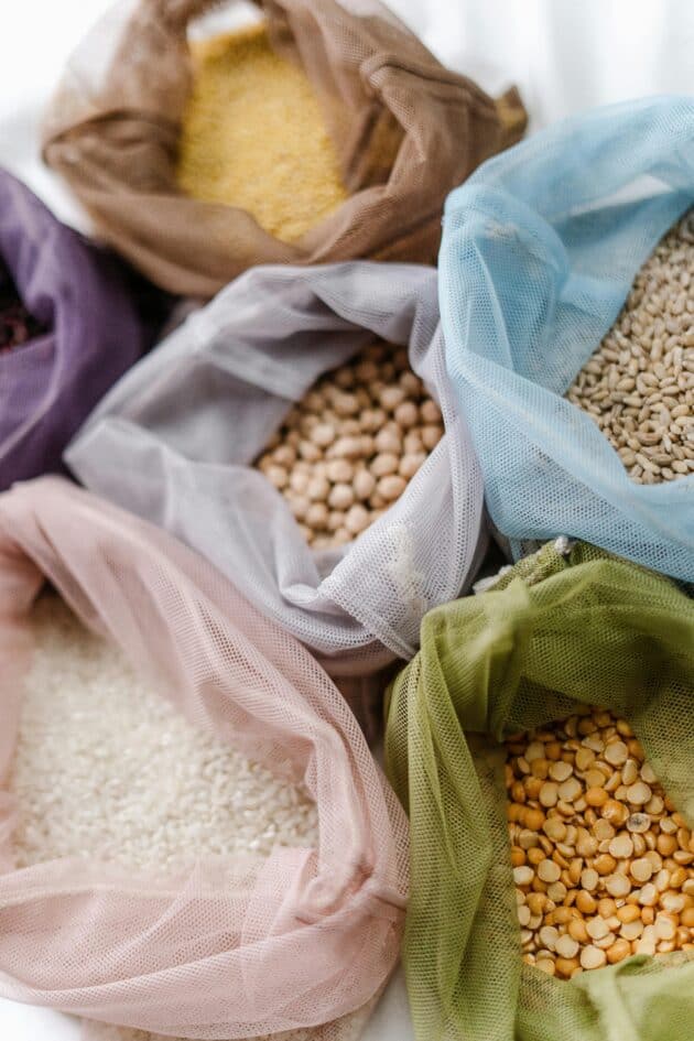 reusable zero waste grocery bags