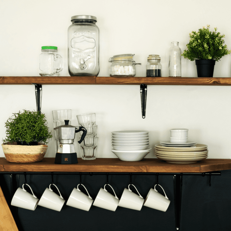 A home with plants and reusable glassware for your eco friendly coffee routine