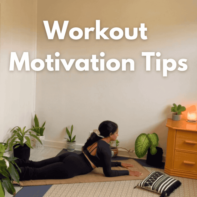 a woman doing a at home workout