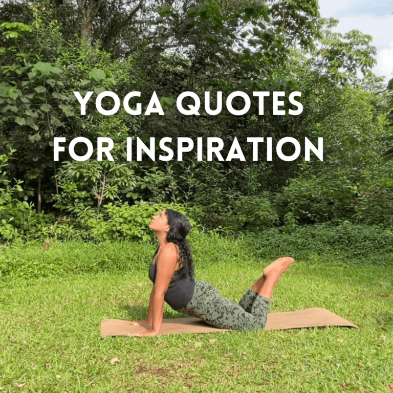 a woman doing yoga outside