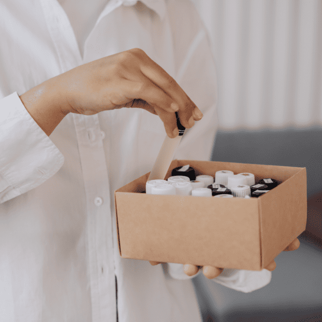 a diy essential oil storage idea for cheap organization.