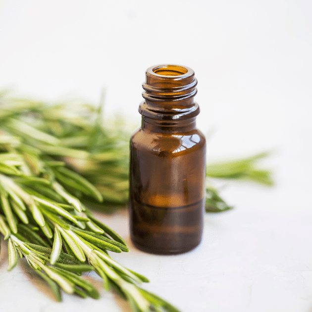 amber glass bottle to store essential oils