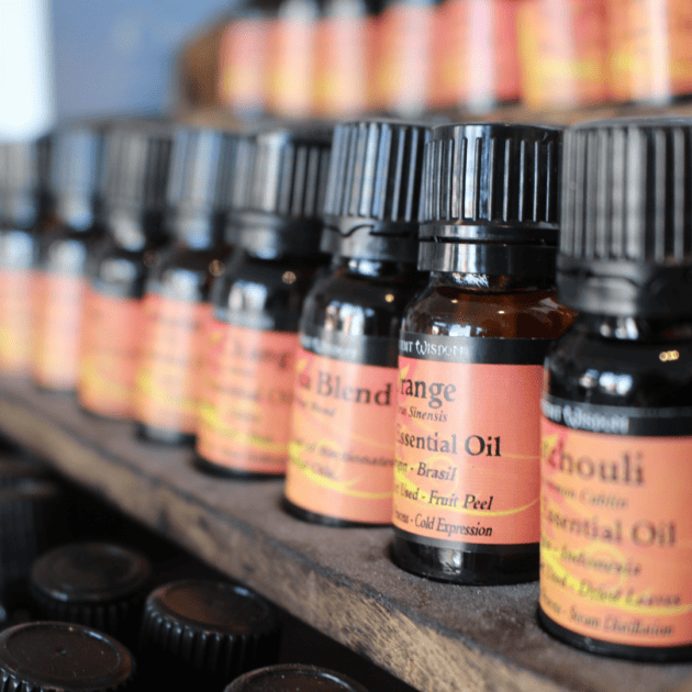 a tier stand for essential oil display