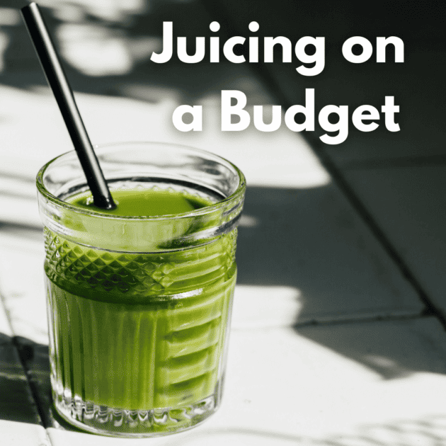 a homemade green juice