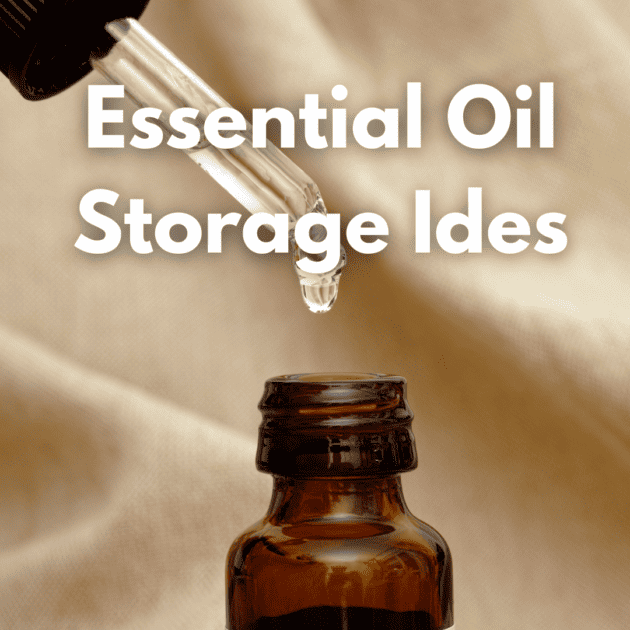 an amber glass bottle for essential oils that keeps in safe from light