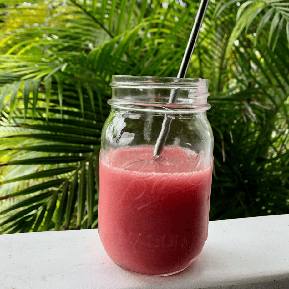 a watermelon homemade juice
