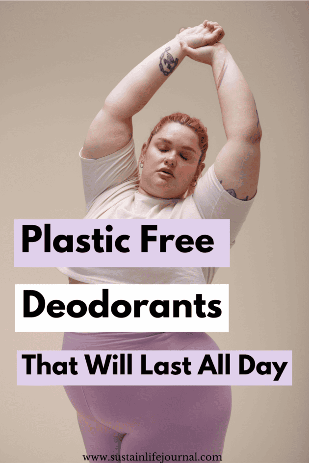 a woman raising her arms feeling fresh after using a non toxic deodorant.