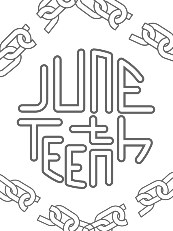 Juneteenth coloring page
