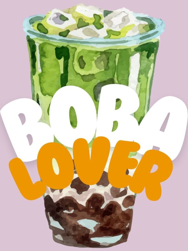 boba lover wall art
