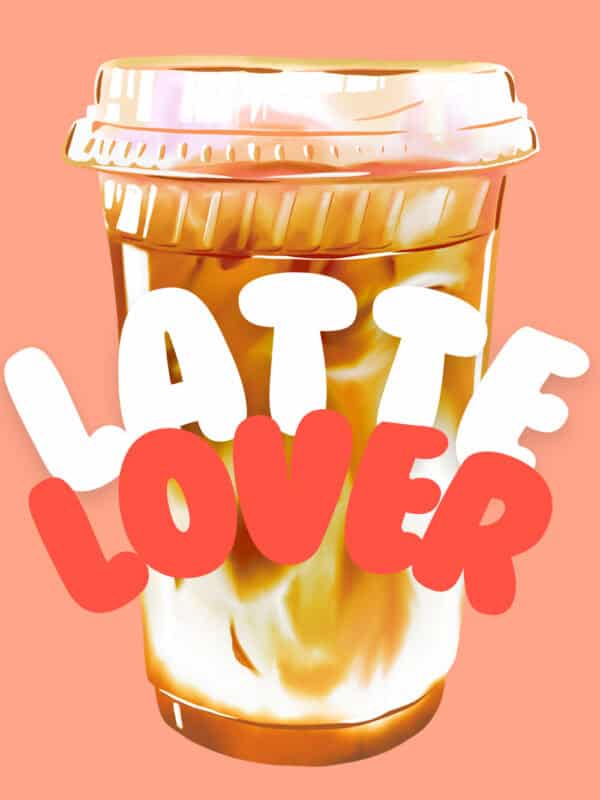 an iced latte wall decor