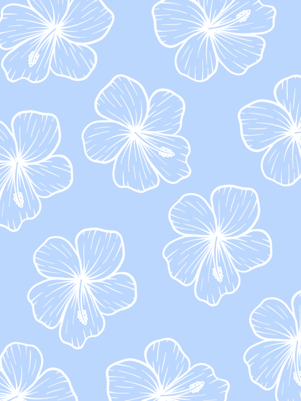 tropical hibiscus pattern wall art home decor