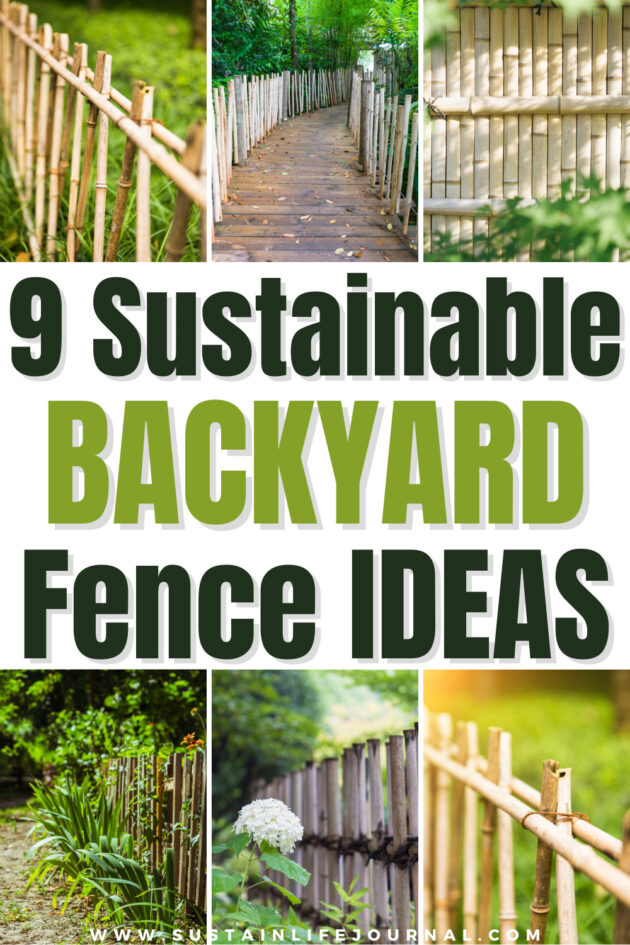 easy bamboo fences in someones garden backyard