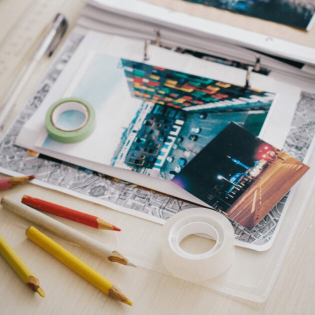 a scrapbook for a creative hobby