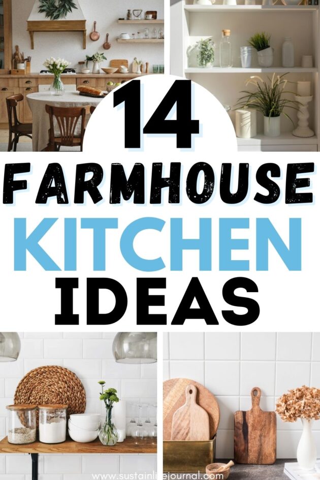a simple farmhouse apartment kitchen