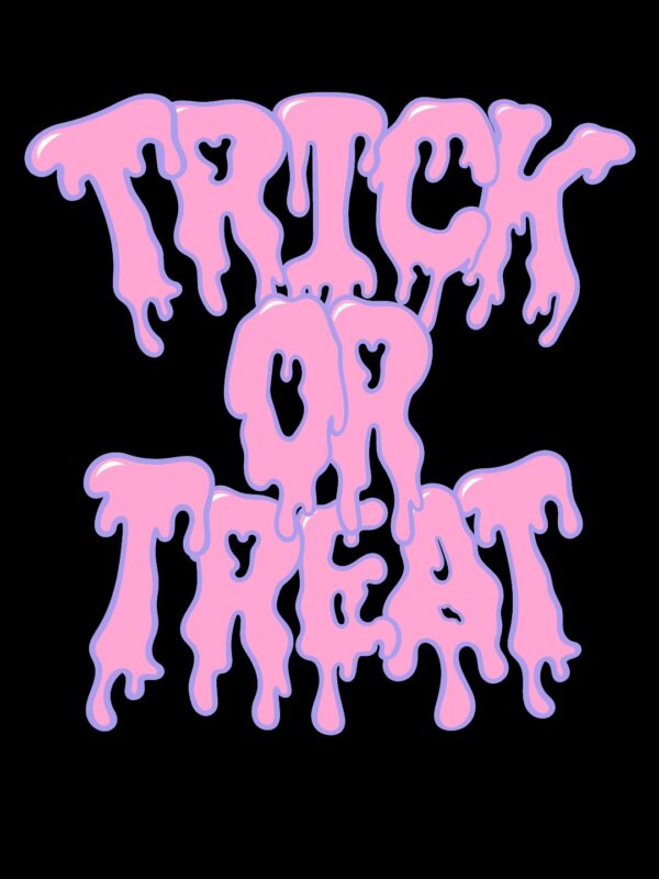 trick or treat spooky wall art print