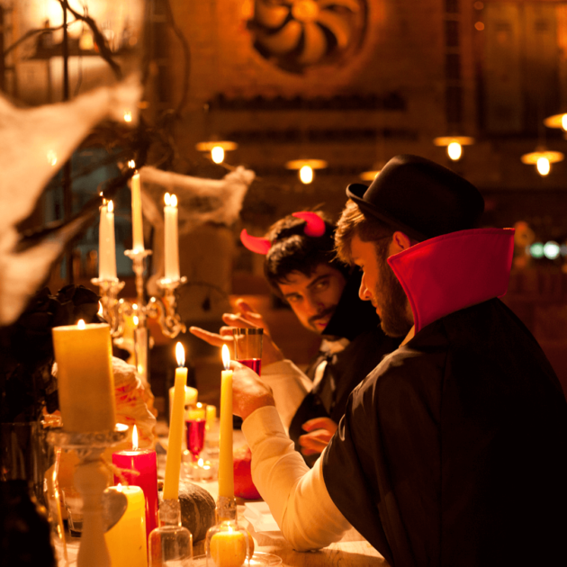 a romantic Halloween dinner for couples