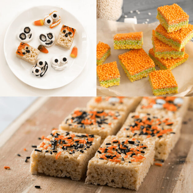 Halloween rice krispies