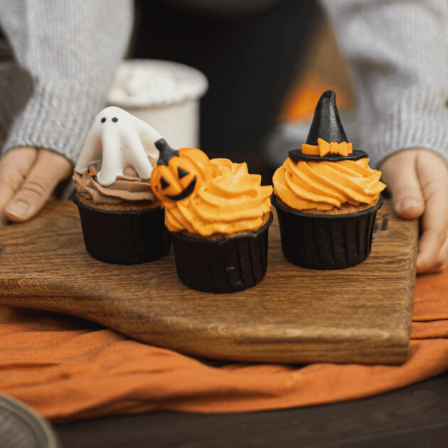 vegan Halloween cupcakes
