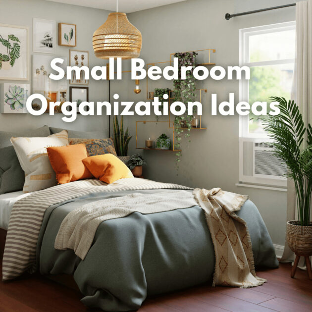 a tiny bedroom with simple decor