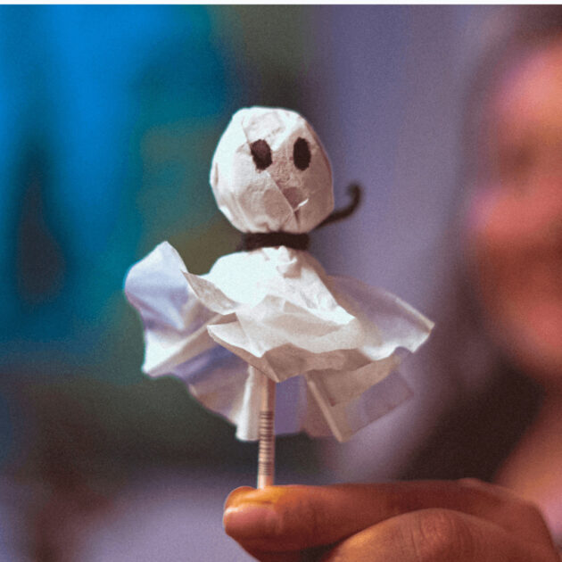 vegan lollypop ghost