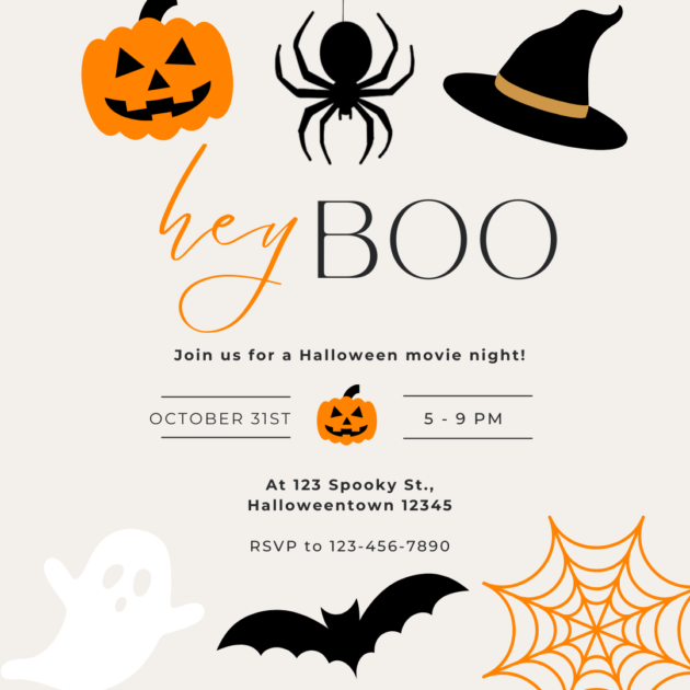 a Halloween Party Invitation