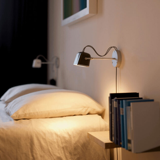 floating shelves to maximize space in a small bedroom