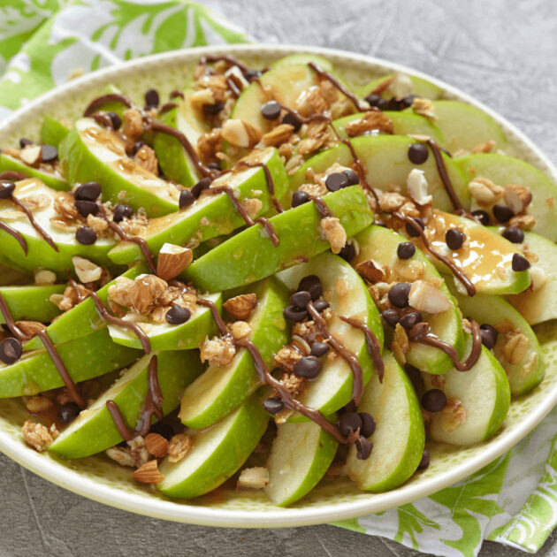 vegan apples nachos