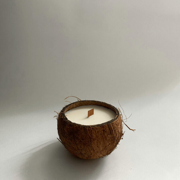 coconut candle for an ocean inspired kitchen