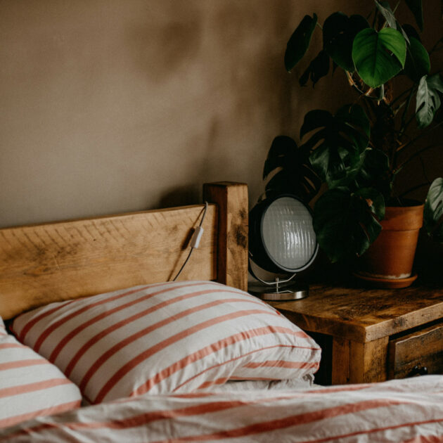 wooden bed frame