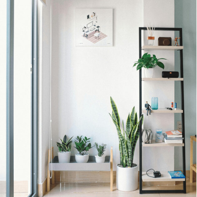 book shelf for organized storage