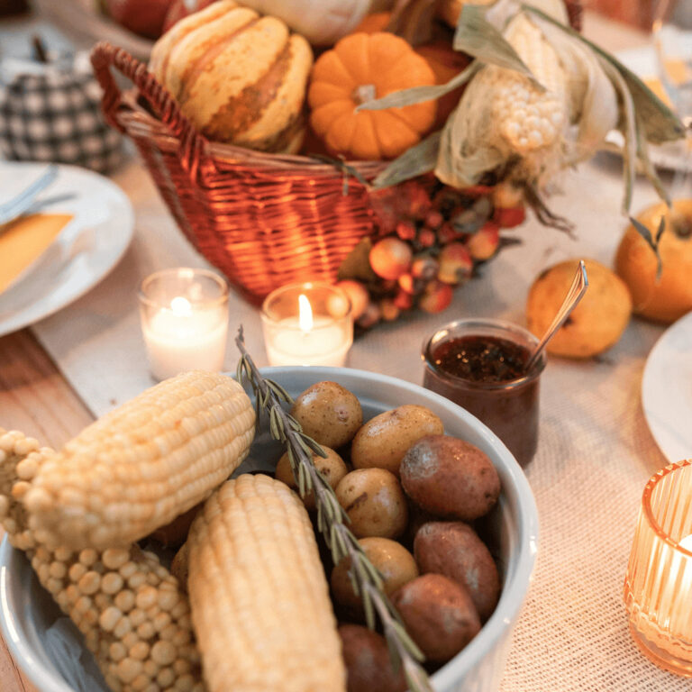 fall dinner meal
