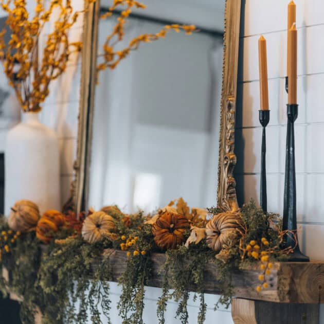 a beautiful fall mantle