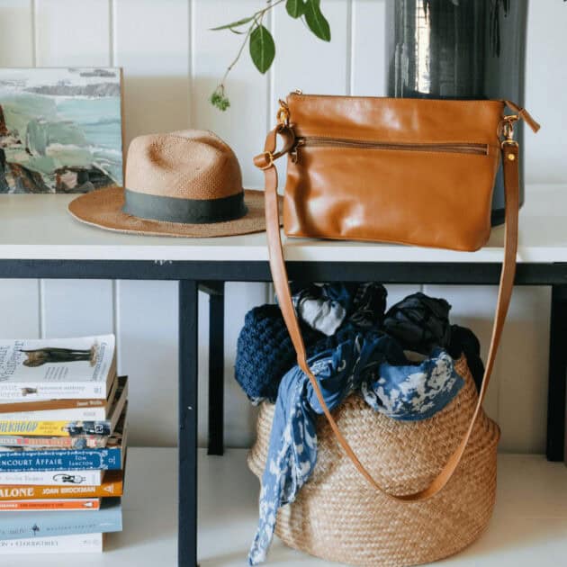storage basket in living room