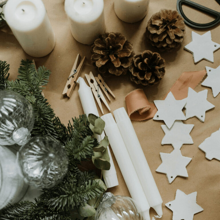 DIY craft materials for Christmas crafts