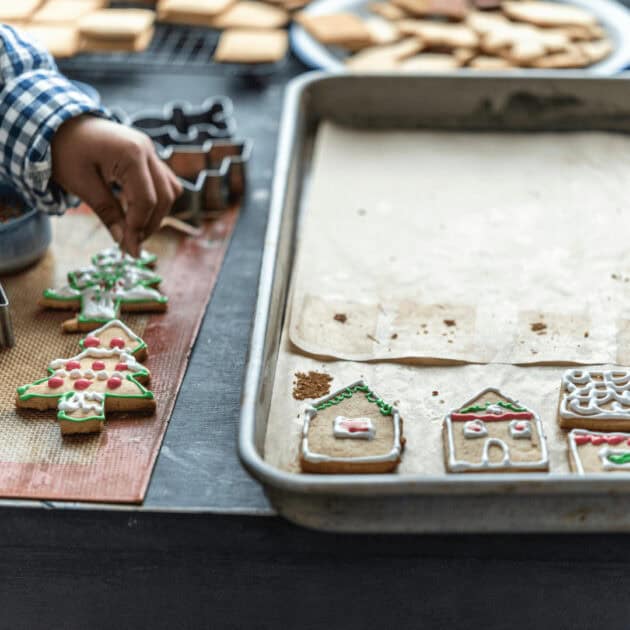 gingerbread house made out of cookies