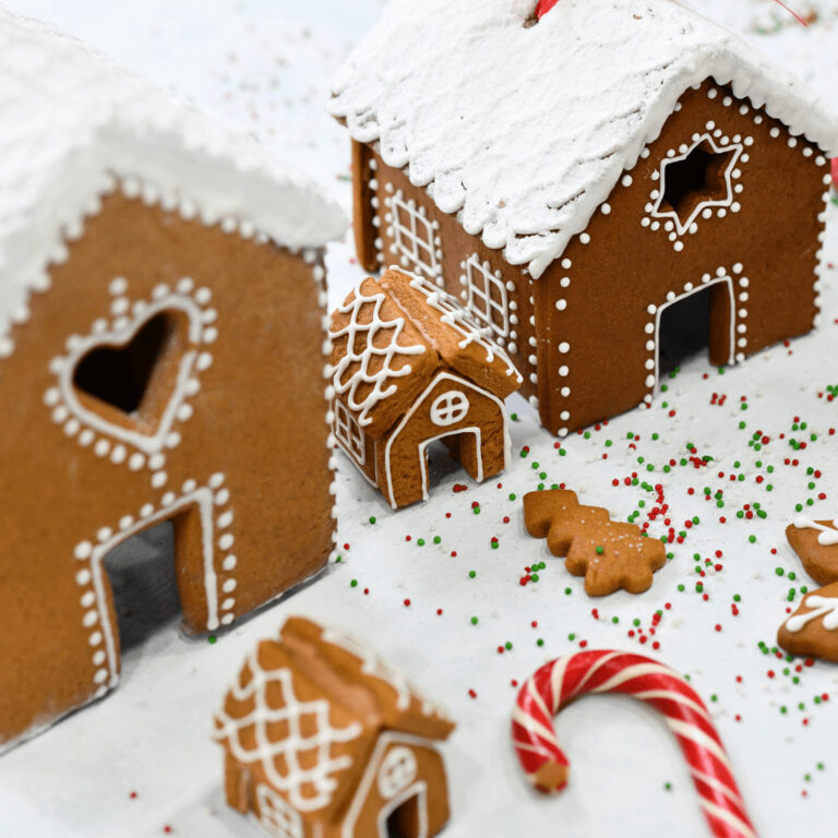 simple gingerbread houses