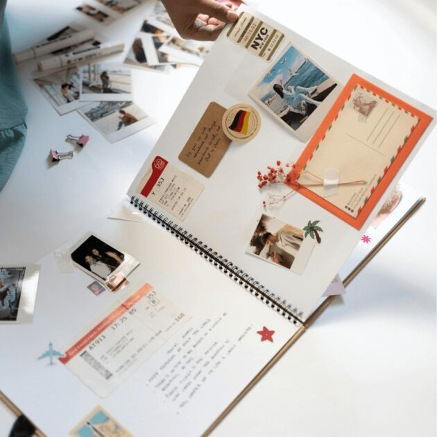 homemade scrapbook