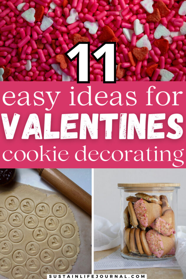 easy valentine cookies, cookie dough and Valentines sprinkles
