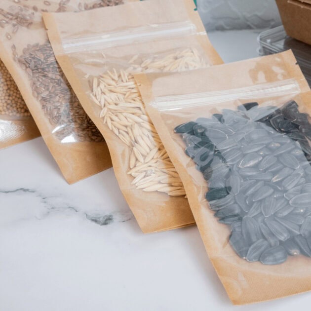 seeds separated in bags