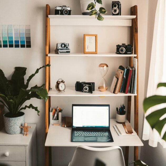 storage above a desk